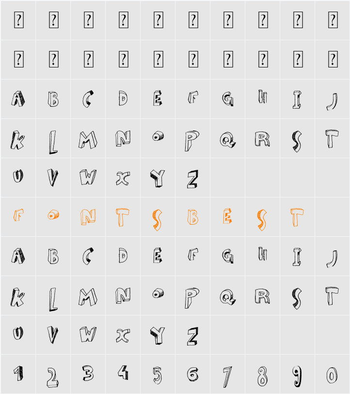 Zou Character Map