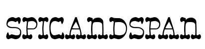 Spicandspan Font Image