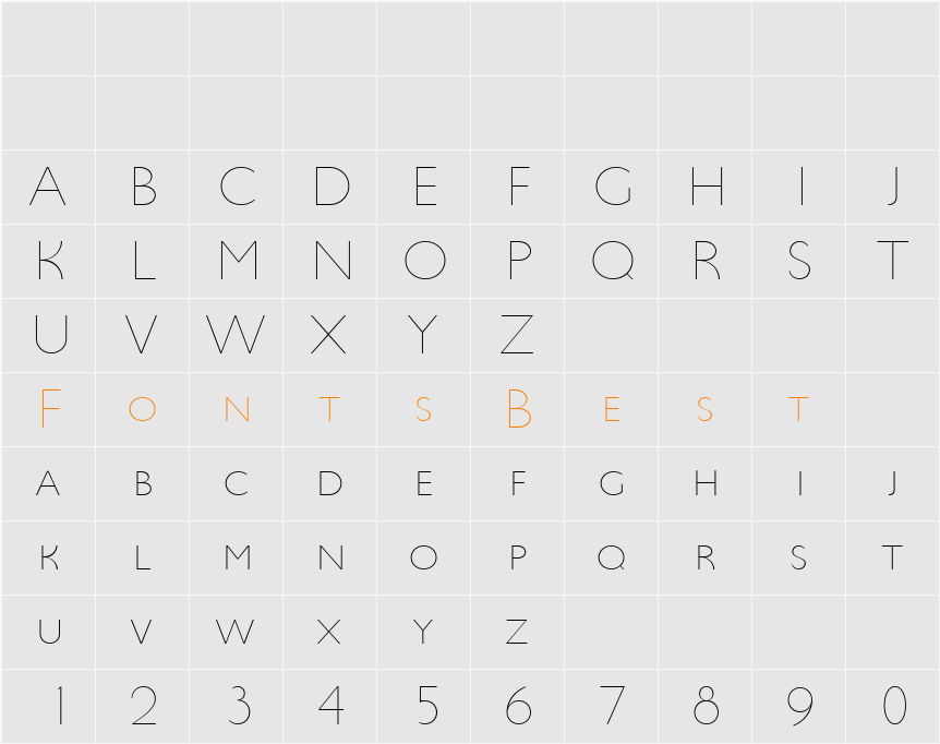 UltimaPDbc Character Map