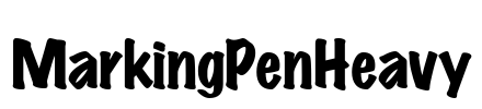 MarkingPenHeavy Font Image