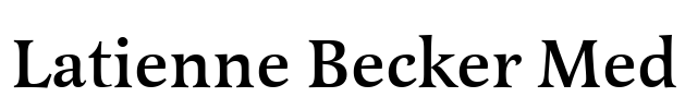 Latienne Becker Med Font Image