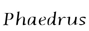 Phaedrus Font Image