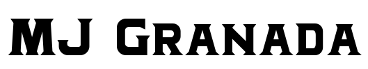 MJ Granada Font Image