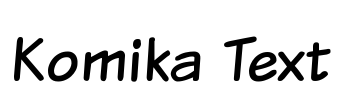 Komika Text Font Image