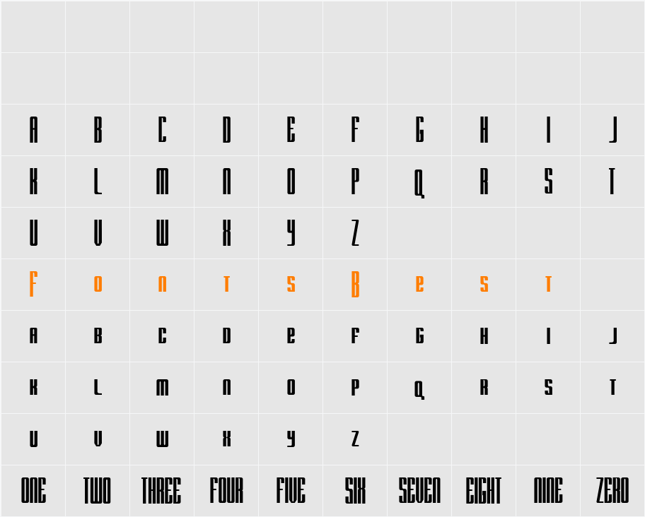 RADAR by Doug Sheets Character Map