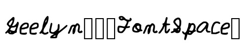Geelyn___FontSpace_ Font Image