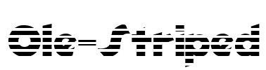 Ole-Striped Font Image