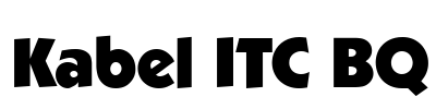 Kabel ITC BQ Font Image
