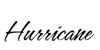 Hurricane Font Image