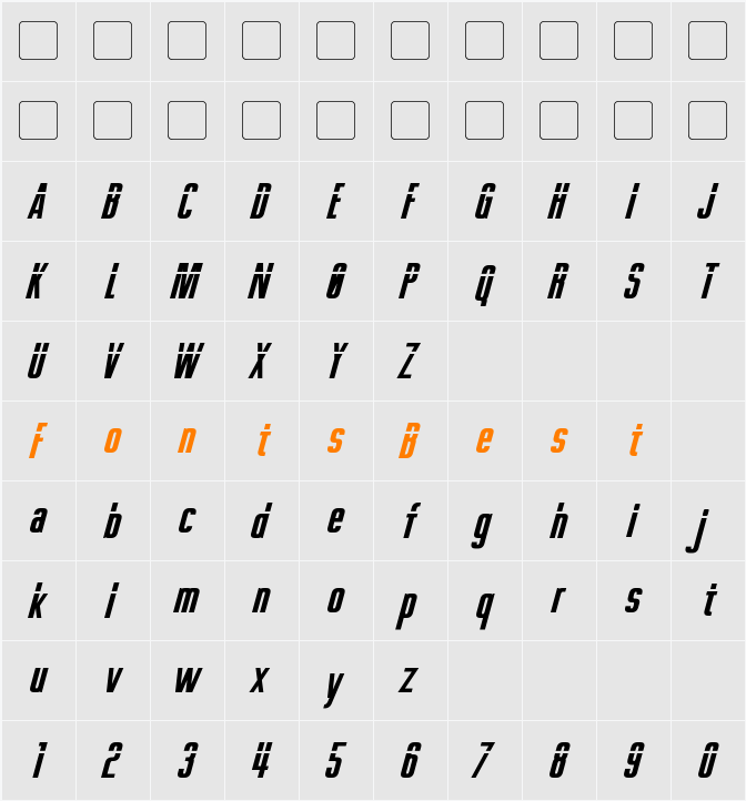Phelps Character Map