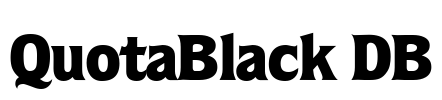 QuotaBlack DB Font Image