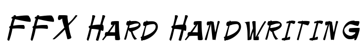 FFX Hard Handwriting