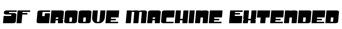 SF Groove Machine Extended Font Image
