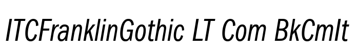 ITCFranklinGothic LT Com BkCmIt