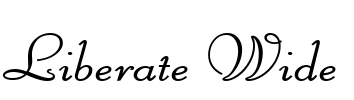 Liberate Wide Font Image