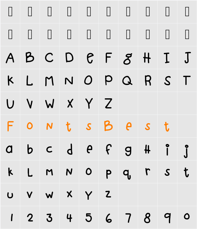 KBwhenpigsfly Character Map