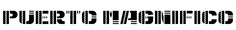 Puerto Magnifico Font Image