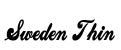 Sweden Thin Font Image