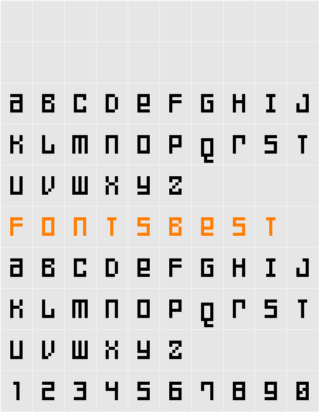 FFF Games Thin Extended Character Map