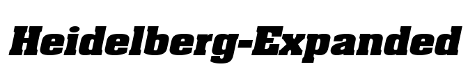 Heidelberg-Expanded Font Image