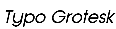 Typo Grotesk