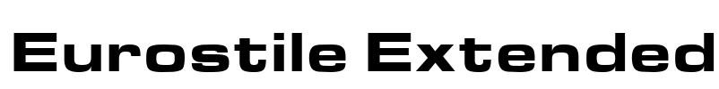 Eurostile Extended Font Image