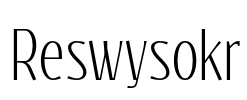 Reswysokr Font Image