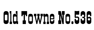 Old Towne No.536