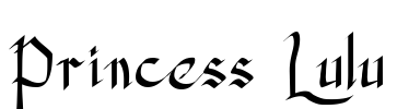 Princess Lulu Font Image