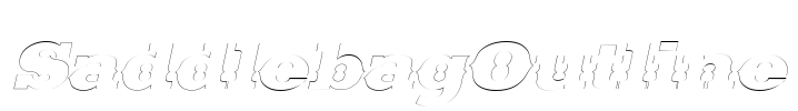 SaddlebagOutline Font Image