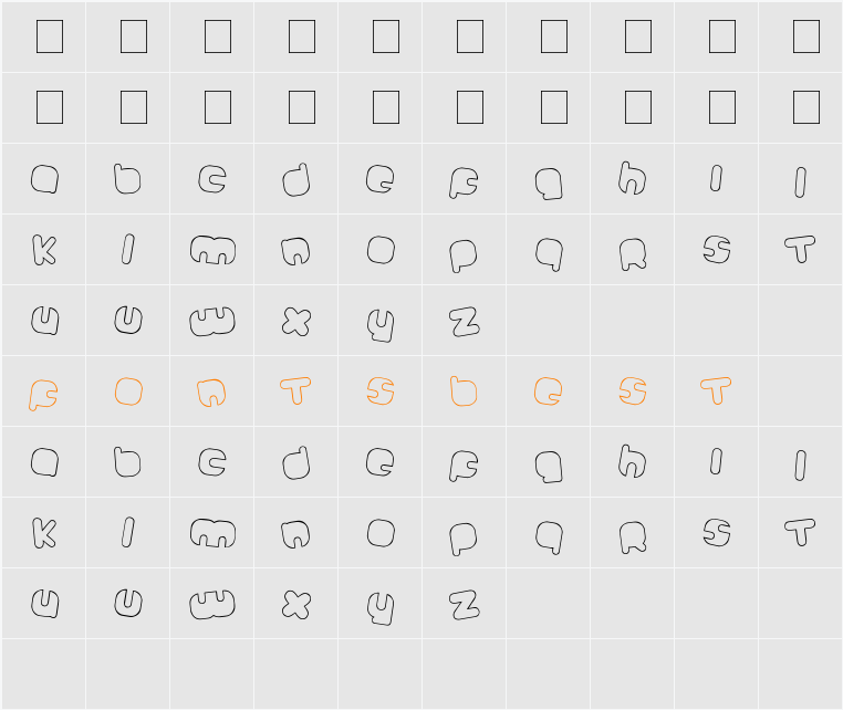 Johanneke Light Mixed Character Map