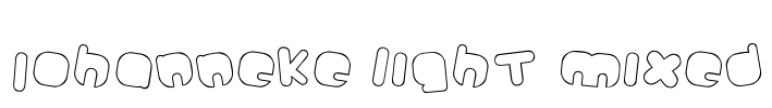 Johanneke Light Mixed Font Image