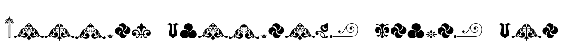 Unnamed Ornaments Series One Font Image