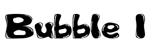 Bubble 1 Font Image