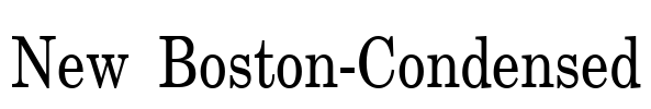 New Boston-Condensed Font Image