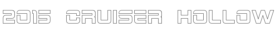 2015 Cruiser Hollow Font Image