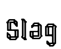 Slag Font Image