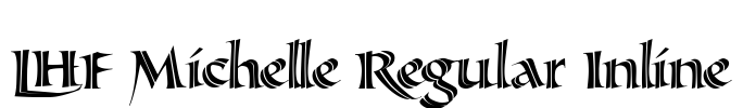 LHF Michelle Regular Inline Font Image
