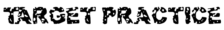 Target Practice Font Image