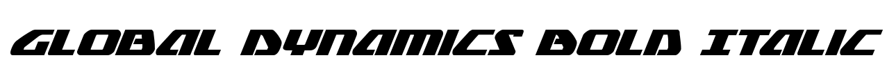 Global Dynamics Bold Italic