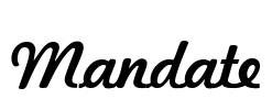 Mandate Font Image