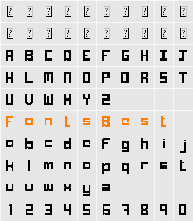 Trompus Character Map