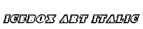 Icebox Art Italic Font Image