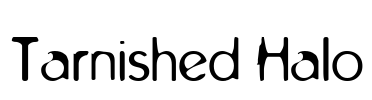 Tarnished Halo Font Image