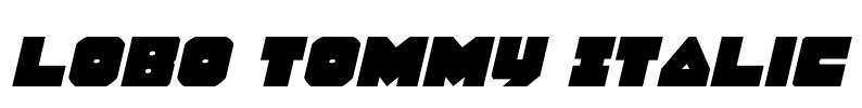 Lobo Tommy Italic Font Image