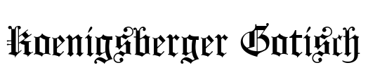 Koenigsberger Gotisch Font Image