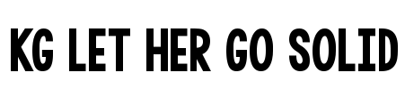 KG LET HER GO SOLID Font Image