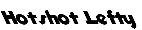 Hotshot Lefty Font Image