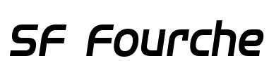 SF Fourche Font Image