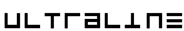 UltraLine Font Image